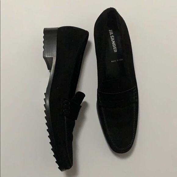JILL SAUNDERS BLACK SUEDE LOAFERS SIZE SIZ… - Picture 1 of 7